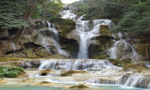 Zdjcie LAOS / Laos pnocny / wodospady Kuang Si / Kuang Si