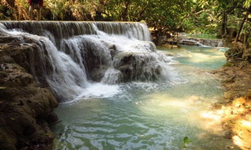 Zdjcie LAOS / Laos pnocny / wodospady Kuang Si / Park Kuang Si