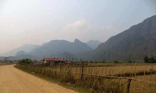 Zdjcie LAOS / prowincja Wientian / Van Vieng / w drodze