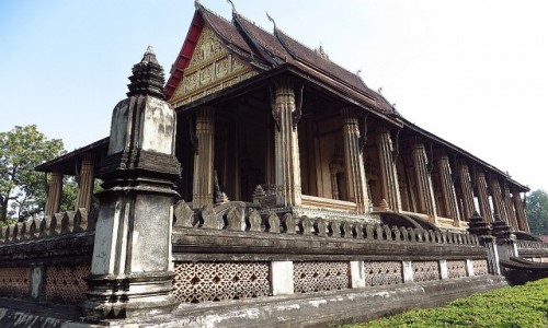 Zdjcie LAOS / Laos pnocny / Vientiane / witynia Ho Phra Keo