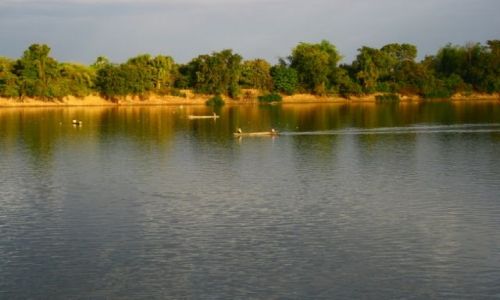 Zdjęcie LAOS / brak / Si Pha Don / oMekong o zmierzchu