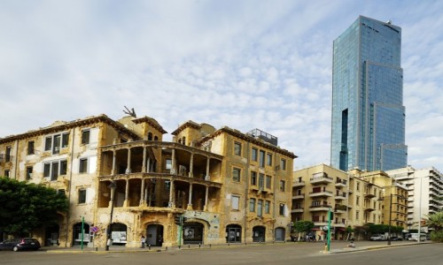 Zdjcie LIBAN / Bejrut / . / Miasto odradza si z gruzw wojny