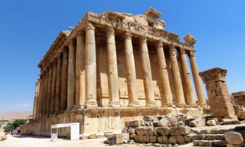 LIBAN / Kada Baalbek / Baalbek / witynia Bachusa