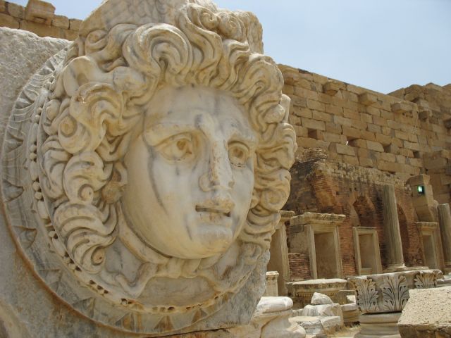 Zdjęcia: Leptis Magna, Leptis Magna, Wciąż patrzy przez wieki, LIBIA Zdjęcia: Leptis Magna, Leptis Magna, Wciąż patrzy przez wieki, LIBIA