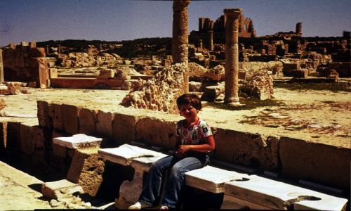 Zdjęcie LIBIA / trypolitania / Laptis Magna / toalety