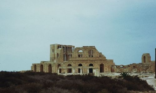 Zdjęcie LIBIA / trypolitania / Sabratha / widok na amfiteatr