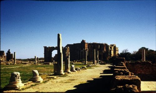 Zdjęcie LIBIA / trypolitania / Sabratha / widok na teatr