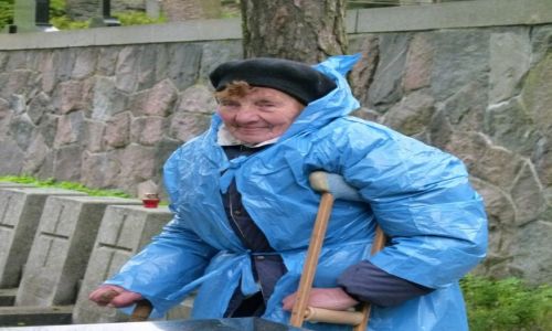 Zdjcie LITWA / Wilno / cmentarz na Rossie / pani Irena Bod, wileska poetka