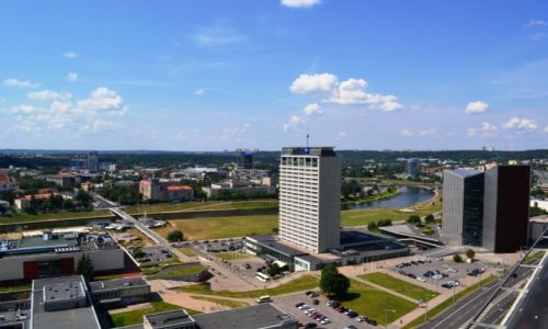 Zdjecie LITWA / okrg wileski / Wilno / Widok na nowoczesne Wilno