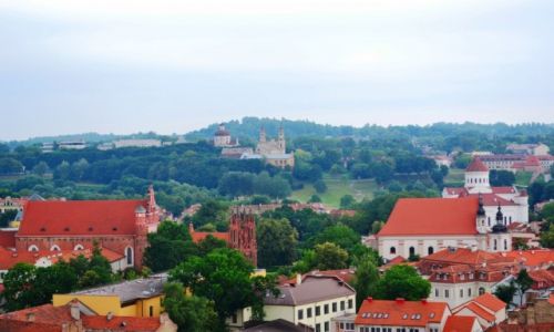 Zdjecie LITWA / okrg wileski / Wilno / Wileskie kocioy (widziane ze wzgrza Gedymina)