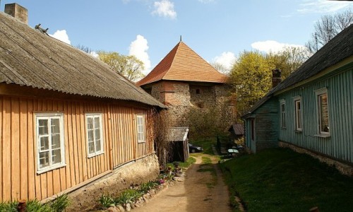 Zdjcie LITWA / okolice Wilna / Troki / architektura karaimska
