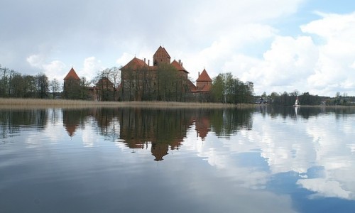 Zdjcie LITWA / okolice Wilna / Troki / jezioro Galwe