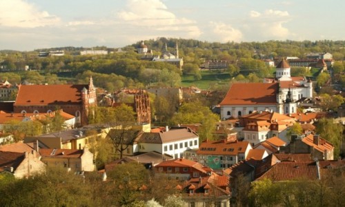 Zdjcie LITWA / WIlno / Wilno / panorama miasta ze wzgrza Gedymina