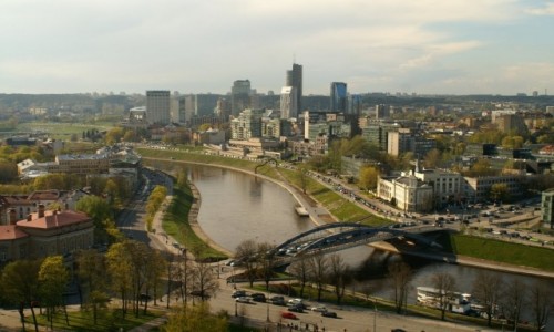 Zdjcie LITWA / WIlno / Wilno / panorama miasta ze wzgrza Gedymina