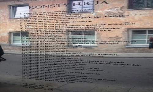 Zdjcie LITWA / rejon Wileski / Republika Zarzecza / Konstytucja Republiki Zarzecza