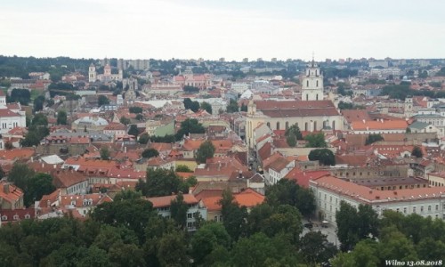Zdjecie LITWA / okrg wileski / Wilno / widok ze wzgrza zamkowego