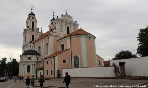 Zdjcie LITWA / okrg wileski / Wilno / Koci w. Katarzyny 