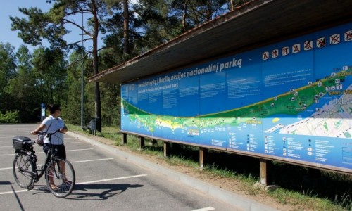 Zdjcie LITWA / Mierzeja Kuroska / Smiltyne / Przed wejciem do Parku Narodowego Mierzei Kuroskiej