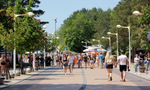 Zdjcie LITWA / - / Palanga / Deptak w Podze