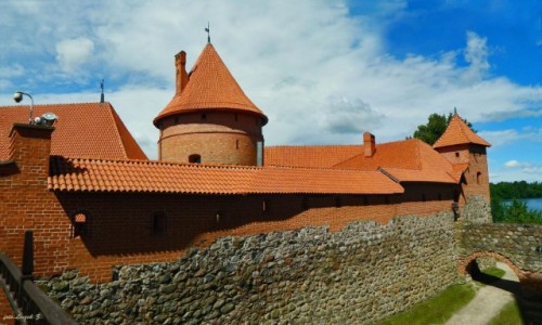 Zdjcie LITWA / Pojezierze Wileskie. / Jezioro Gelwe. / Troki - Zamek.