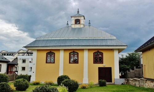 Zdjecie LITWA / Okrg wileski / Troki / Kienesa/koci/ karaimska z XVIII w.