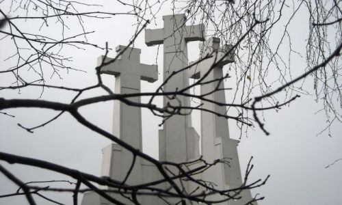 Zdjecie LITWA / Wileszczyzna / Wilno - Gra Trzech Krzyy / jesiennie