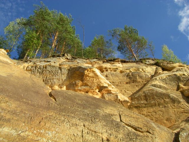 Zdjęcia: Park Narodowy Rzeki Gauji, Nad rzeka:), ŁOTWA Zdjęcia: Park Narodowy Rzeki Gauji, Nad rzeka:), ŁOTWA