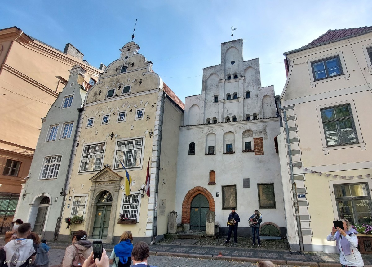 Zdjęcia:  Ulicy Mała Zamkowa., Ryga., Domy "Trzej Bracia"., ŁOTWA Zdjęcia:  Ulicy Mała Zamkowa., Ryga., Domy "Trzej Bracia"., ŁOTWA