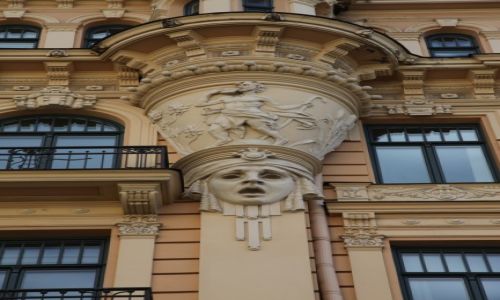 Zdjcie OTWA / Ryga / Art Nouveau / Maszkaron