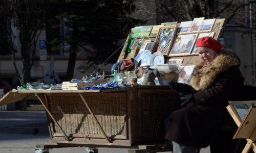 Zdjecie OTWA / - / Ryga / Ryga - stragan, pamitki. 