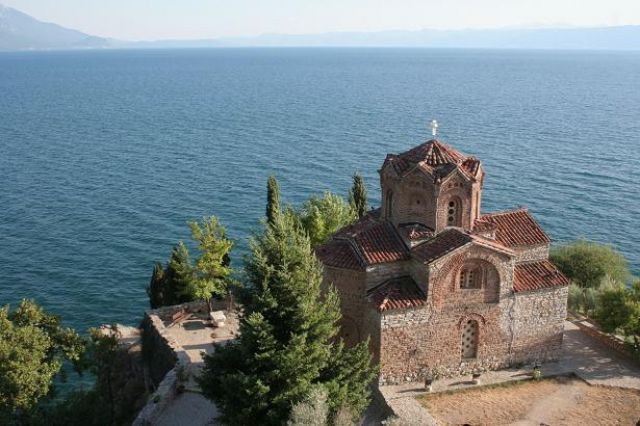 Zdjęcia: Ohrid, Ohrid, monastyr nad brzegiem jeziora Ohrid, MACEDONIA Zdjęcia: Ohrid, Ohrid, monastyr nad brzegiem jeziora Ohrid, MACEDONIA