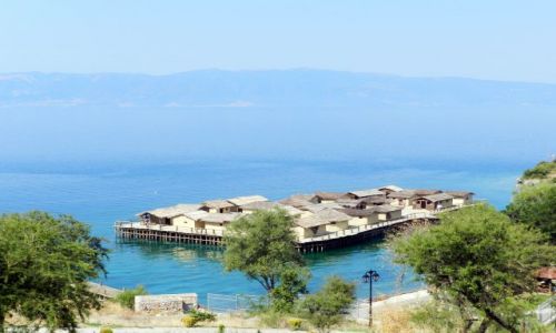 Zdjecie MACEDONIA / Wybrzee jeziora / Ohrid, Struga / Muzeum na wodzie