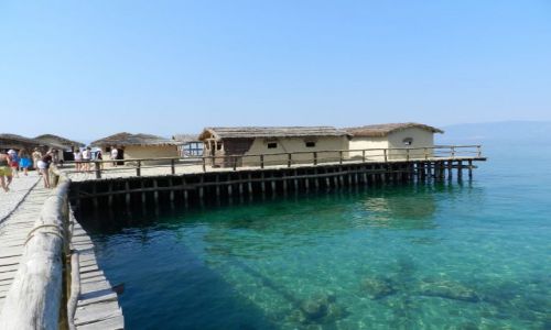 Zdjecie MACEDONIA / Wybrzee jeziora / Ohrid, Struga / Muzeum na wodzie2