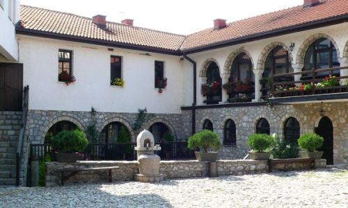 Zdjcie MACEDONIA / - / Sveti Naum / Dziedziniec Monastyru w. Naum