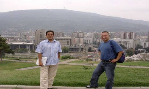 Zdjęcie MACEDONIA / Macedonia / Skopie / Widok na centrum Skopie