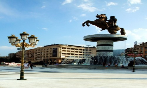 Zdjcie MACEDONIA / Skopje / Plac Macedoski / Pomnik Aleksandra Wielkiego