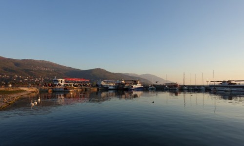 Zdjecie MACEDONIA / - / Ochryda / Przysta w Ochrydzie