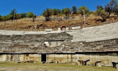 Zdjcie MACEDONIA / pd.-zach.Macedonia Pnocna / Bitola / Heraklea Linkestis - ruiny teatru