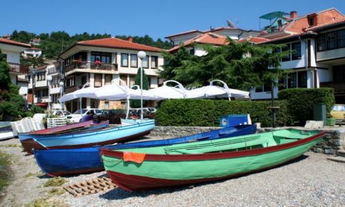 MACEDONIA / - / Ochryda / odzie na brzegu