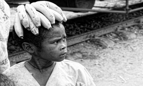 Zdjecie MADAGASKAR / Fianarantsoa-Manakara / gdzie na trasie pocigu / banany