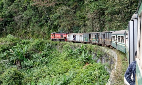 Zdjcie MADAGASKAR / Fianarantsoa-Manakara / gdzie na trasie pocigu / Pocig