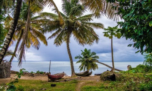 Zdjecie MADAGASKAR / Ste Marie / Ambodifotora / Na brzegu