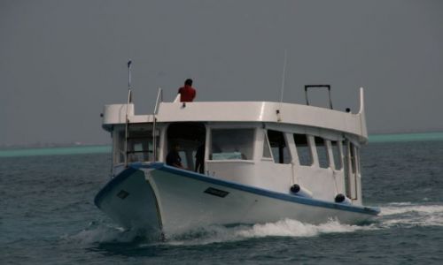 Zdjęcie MALEDIWY / Male / Basen portowy / Wodna taksowka