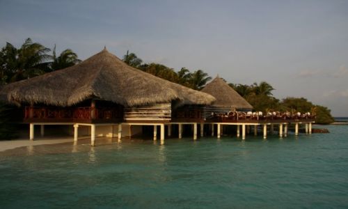 Zdjecie MALEDIWY / Pln. Male Atoll / Eriyadu / W takiej kawiarni nawet