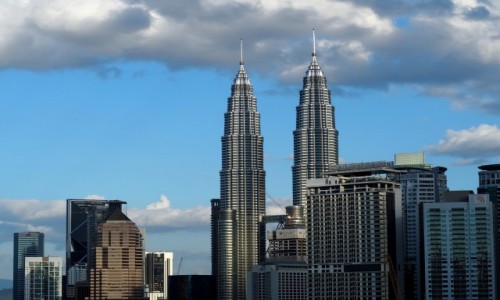 Zdjecie MALEZJA / rodkowa cz Pw. Malajskiego / City Centre KL / Widok na Petronas Towers