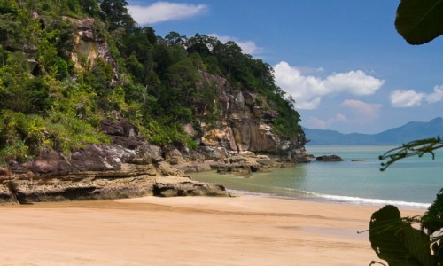 Zdjecie MALEZJA / Borneo / NP Bako, Pulau Kecil / Na rajskiej, bezludnej play