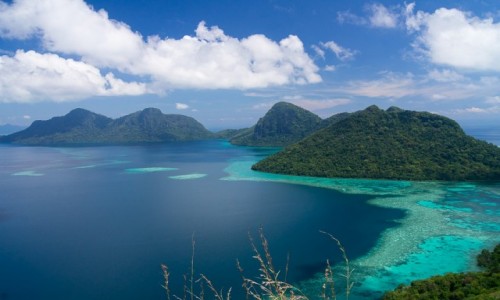 Zdjecie MALEZJA / Borneo / archipelag Semporna / Rajski widok