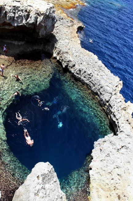 Zdjęcia: Gozo, Blue Hole, MALTA Zdjęcia: Gozo, Blue Hole, MALTA