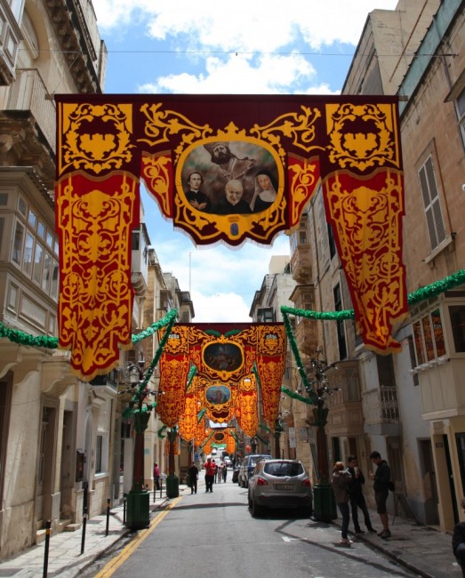 Zdj cia: Floriana, Valletta , witeczne dekoracje, MALTA