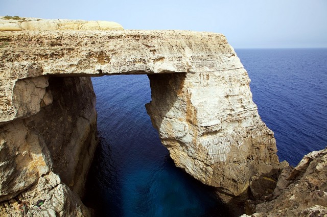 Zdj cia: Wied il-Mielah , Gozo, Lazurowe okno, mniej znane, lecz równie okazałe, MALTA Zdj cia: Wied il-Mielah , Gozo, Lazurowe okno, mniej znane, lecz równie okazałe, MALTA